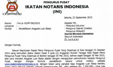 Surat PP tentang pendaftaran ALB