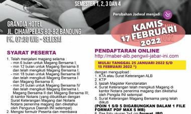 MAGANG BERSAMA PENGURUS WILAYAH JAWA BARAT IKATAN NOTARIS INDONESIA