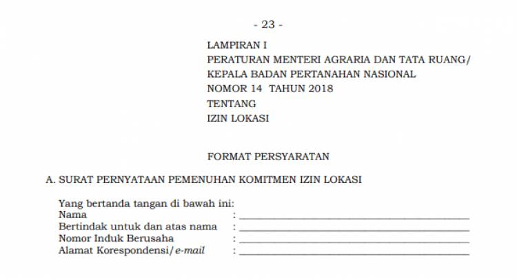 Lampiran Permen ATR/BPN 14/2018